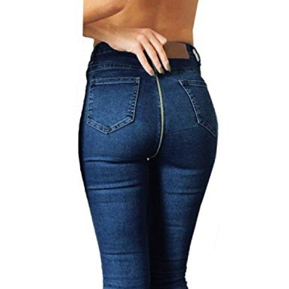 jeans butt zipper